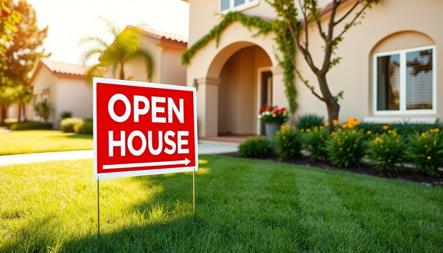 Open house sign on a lawn for selling home as is cash offers fast close