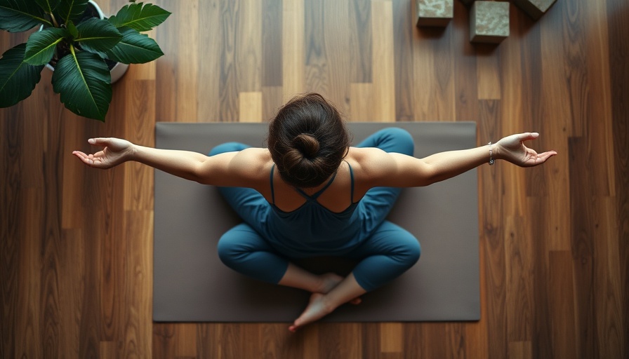 Mindfulness Meditation Practice: Person meditating on a mat indoors.