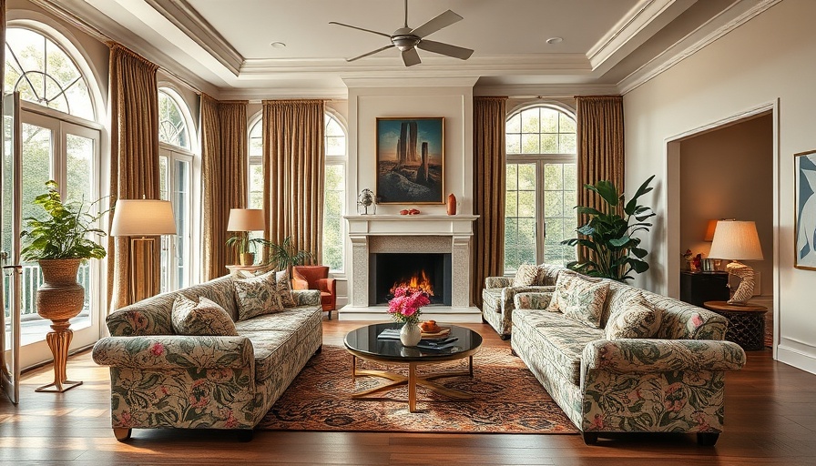 2025 Southern Living Idea House elegant living room design.