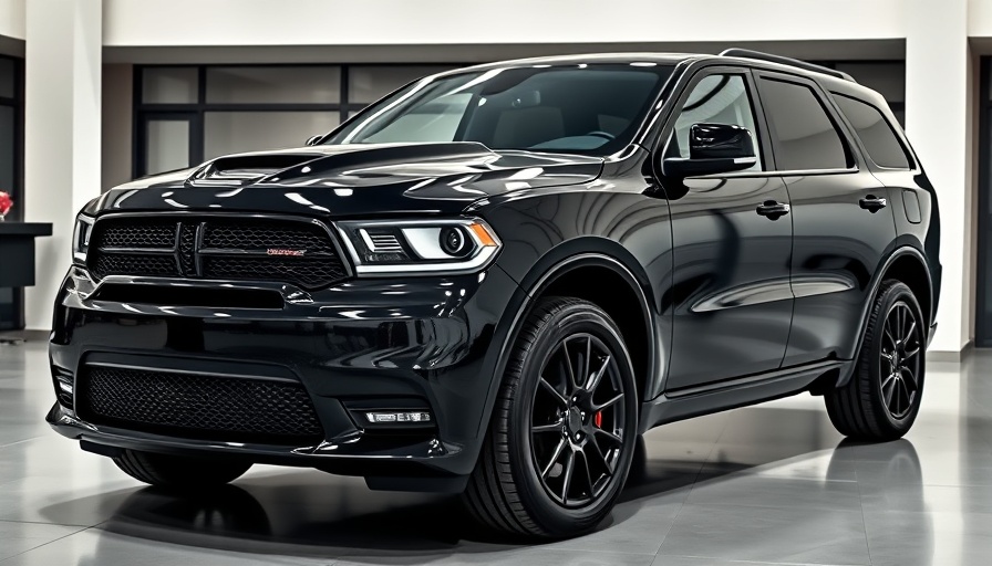 2026 Dodge Durango V-8 engine in sleek black with studio lighting.
