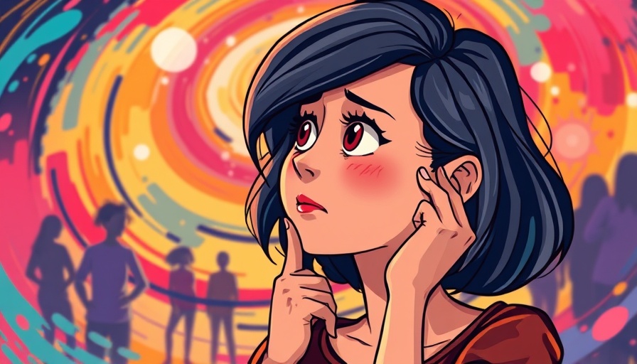 Abstract illustration of self-rejection and social anxiety.