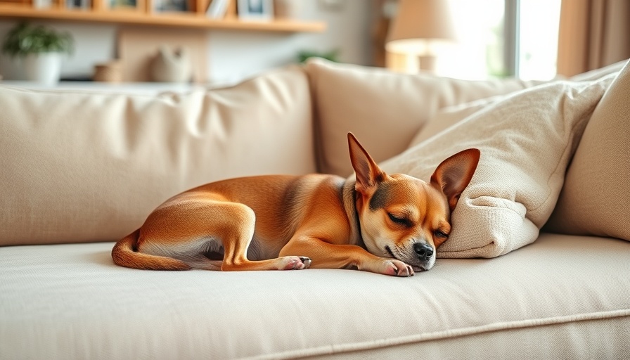 Chihuahua on sofa for unique boy dog names inspiration