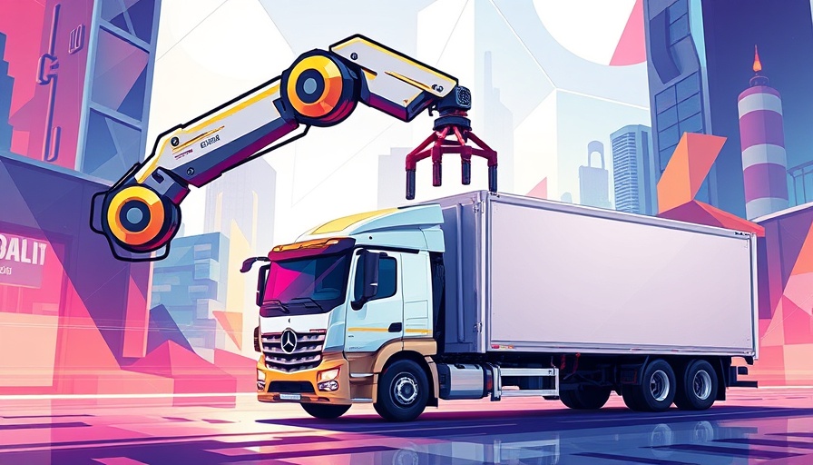 AI technology in US transport featured in an abstract illustration.