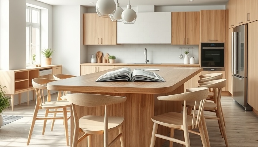 Modern DIY kitchen project with wooden island and open magazine.