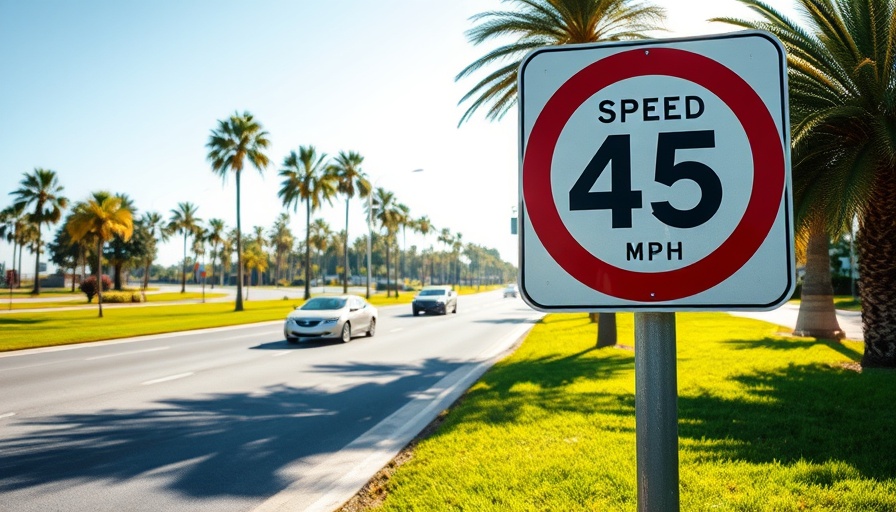 Speed limit sign on sunny road illustrating how speed limits are set.