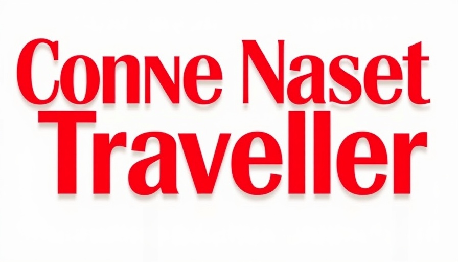 Bold Condé Nast Traveller logo in red, representing Isle of Man tourism ranking.