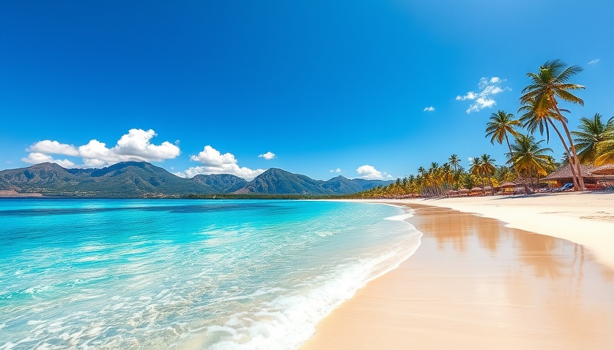 Tropical beach scene for choosing travel destinations.