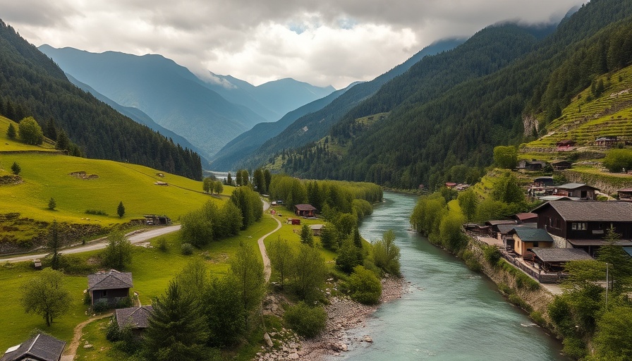 Scenic mountain landscape perfect for picking a travel destination.