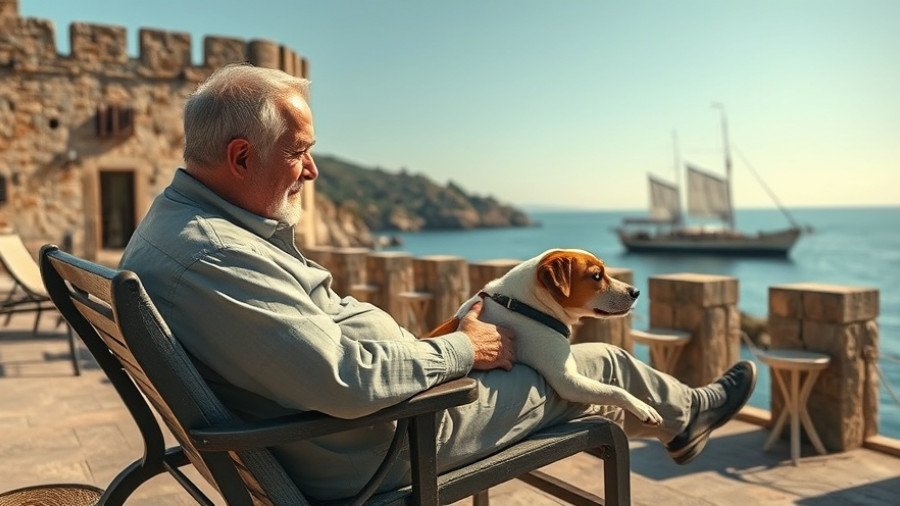 Serene moment of relaxation embodying Croatian pomalo philosophy by the sea.