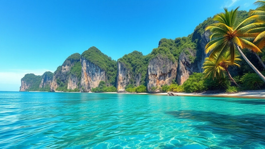 Tranquil beach scene for how to choose travel destination