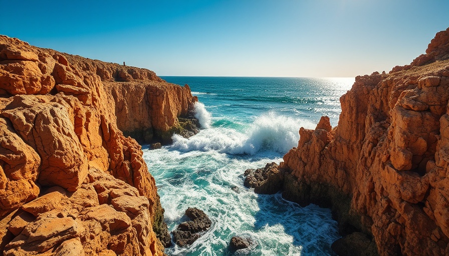 Portugal coast with cliffs and ocean waves, cost of a trip to Portugal.