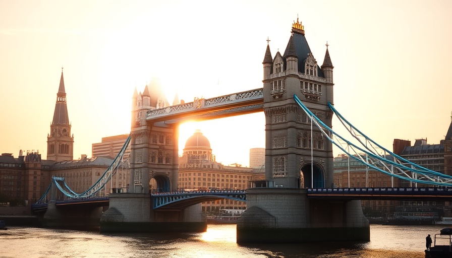 Iconic Tower Bridge at sunset for family travel ideas.