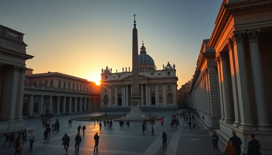 St. Peter's Basilica at sunset in a Rome with kids itinerary