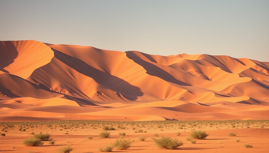 Red sand dunes of Namibia in a first-timer's travel guide setting.