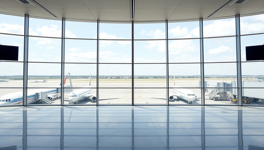 Modern airport terminal with empty seats and large windows showcasing parked planes; are budget airlines worth the low price.