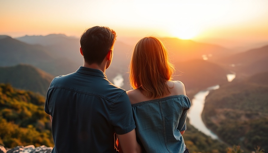 Couple enjoying sunset on mountain, ideal for Thailand packing list inspiration.