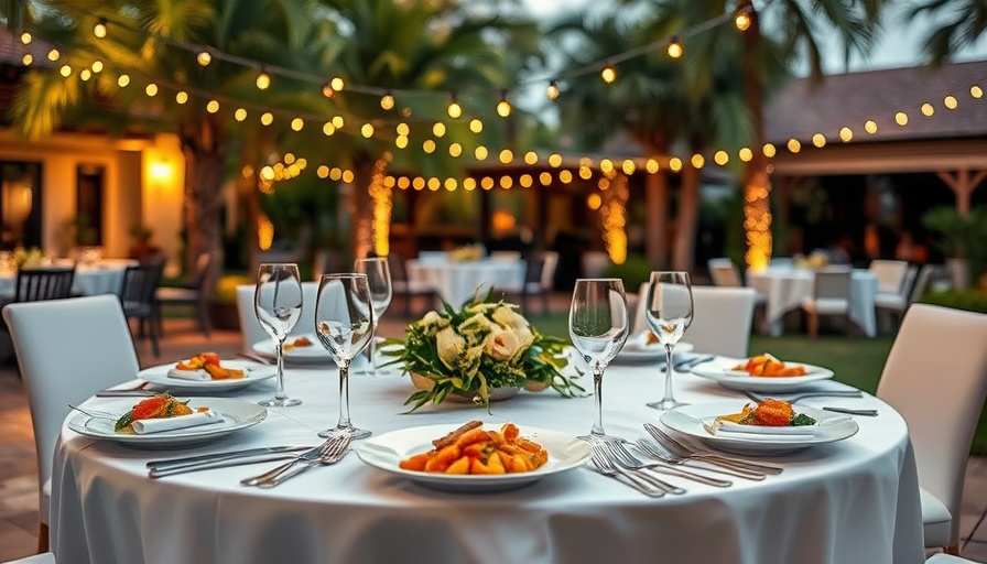 Chef's Table Events at Pine Cliffs Resort elegant outdoor setting.