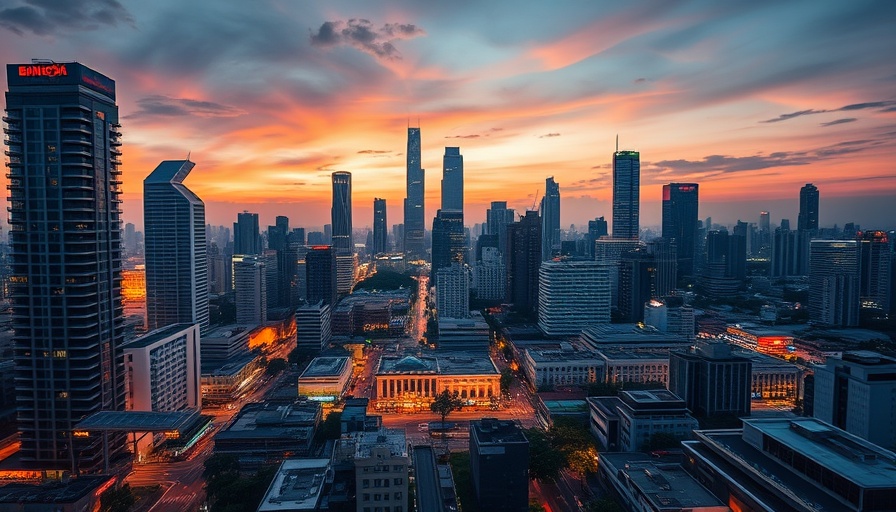 Bangkok earthquake travel news - cityscape tremor effect.