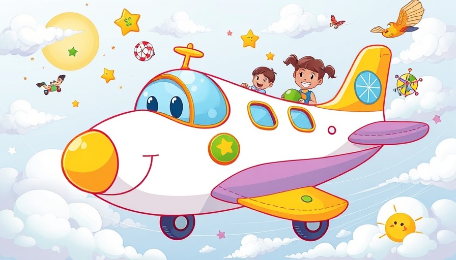 Emirates Aircrafted KIDS initiative featuring playful airplane
