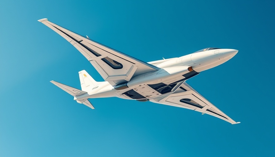 Futuristic aircraft soaring for Starlink Aircraft Certification