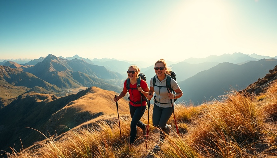 Hikers enjoying a scenic mountain adventure