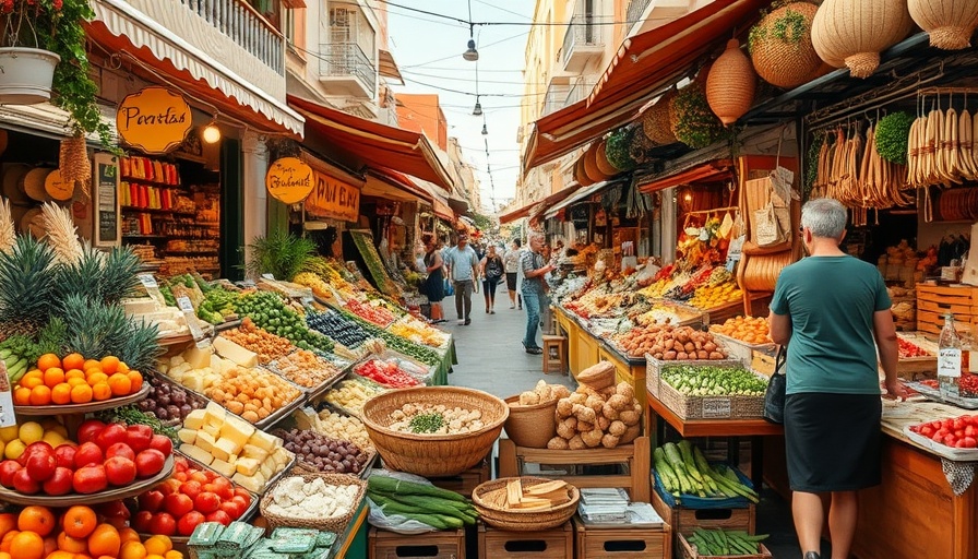 Palma foodie haven market with diverse produce and delicacies.