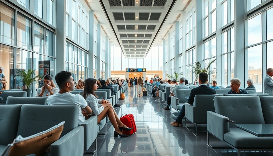 Sensory-friendly travel lounge with comfortable seating.