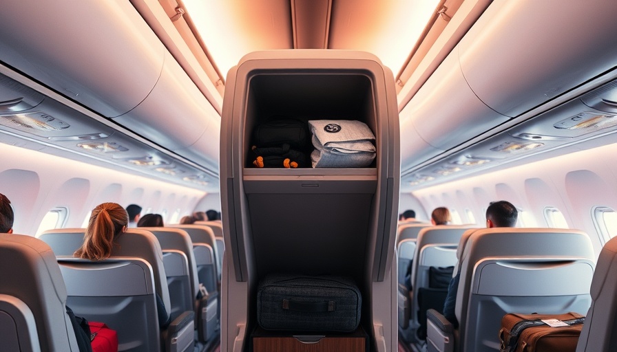 Flydubai Boeing Space Bins inside modern airplane cabin.