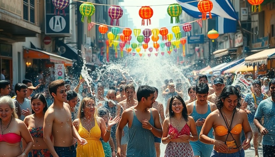 Maha Songkran World Water Festival 2025 vibrant street celebration.