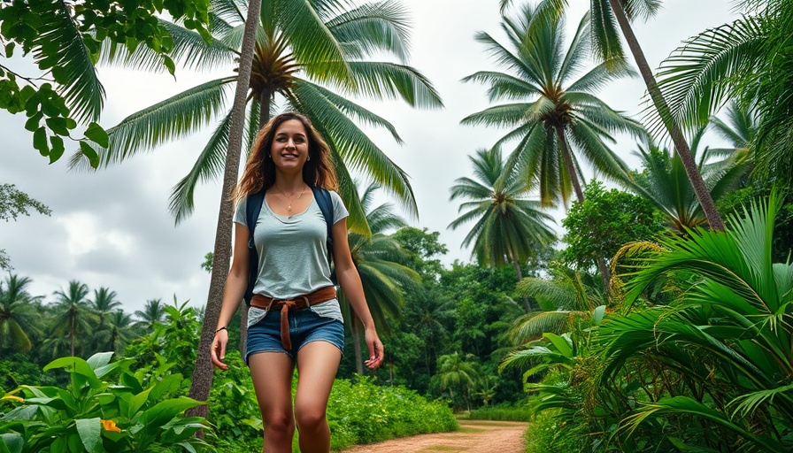 Woman exploring jungle path, ideal for fun trips for families in Bali.