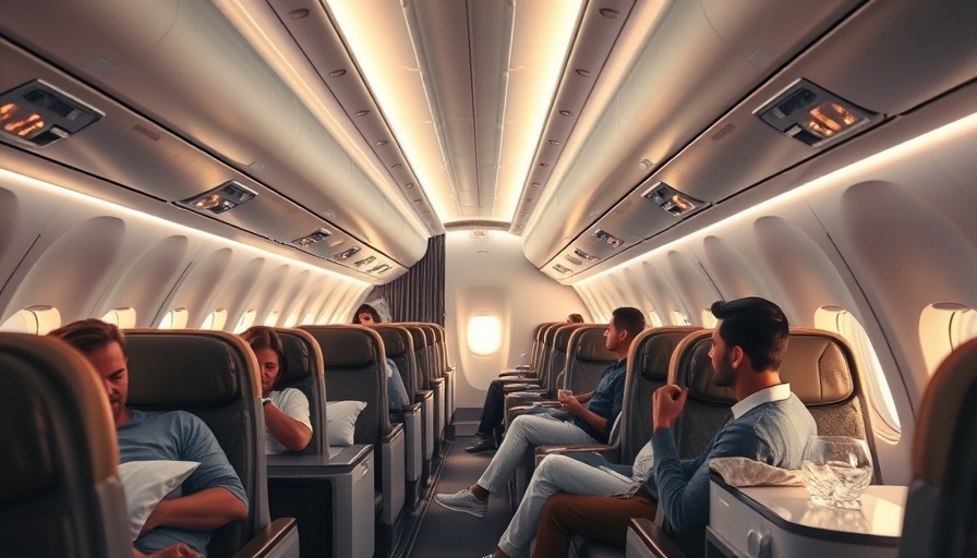 Luxurious business class cabin in Qsuite Next Gen Air Travel.