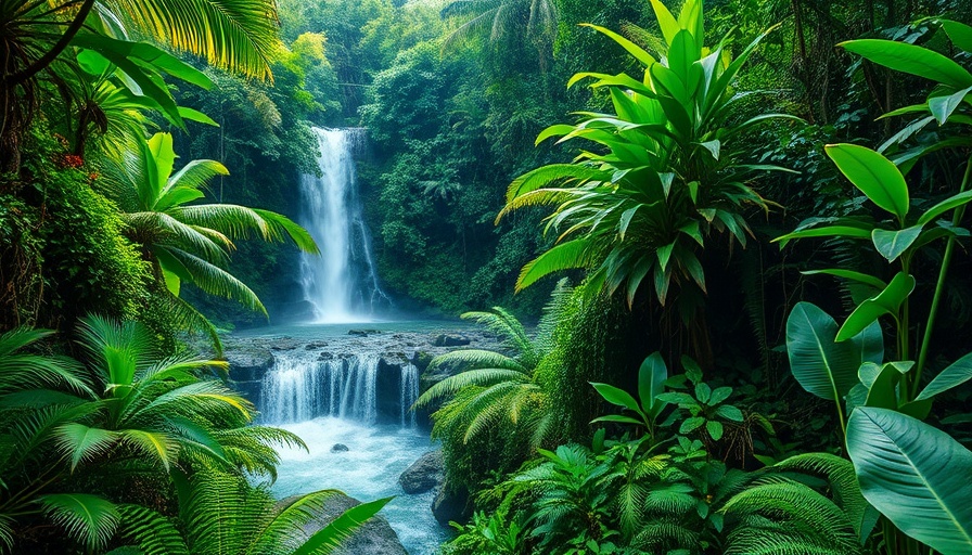 Lush rainforest in Puerto Rico promoting sustainable travel.