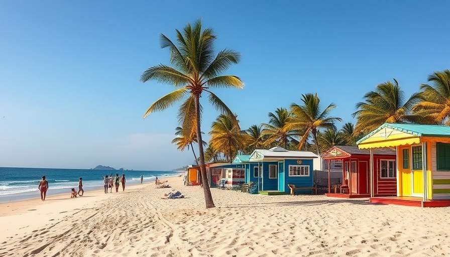 Authentic travel experiences in Goa beach scene with vibrant shacks.