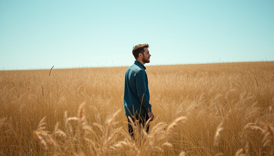 Man in grassy field under open sky, Namibia Itinerary for Family Road Trip.