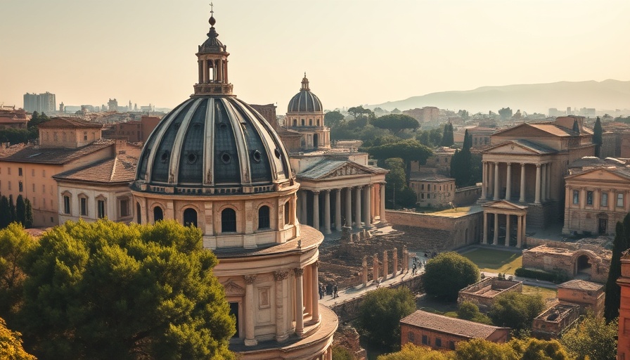 Panoramic view of Roman Forum, ideal for 3 day Rome itinerary.
