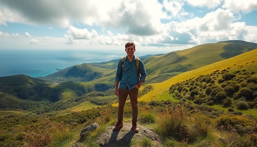 Hiker exploring lush valley - travel adventure ideas.