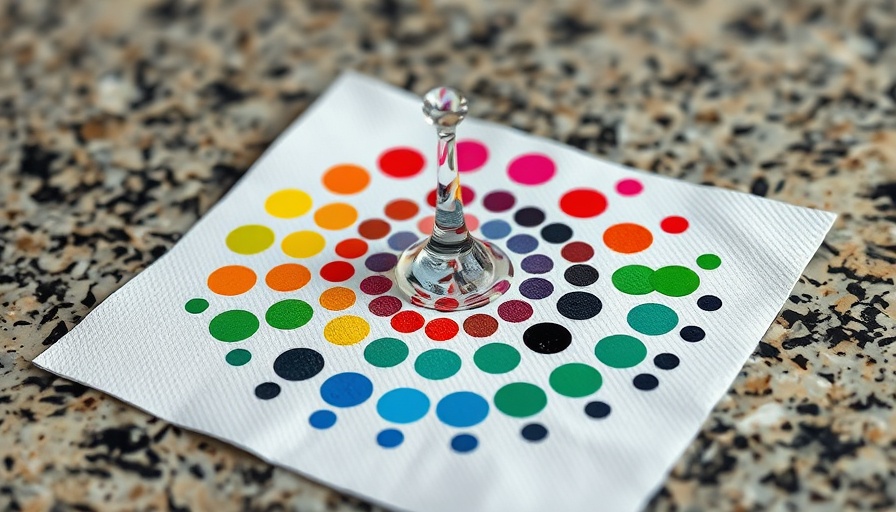 DIY science experiment with markers and water droplets at home