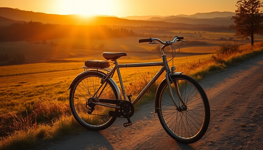 Bergamo-Brescia culture bike path at sunset