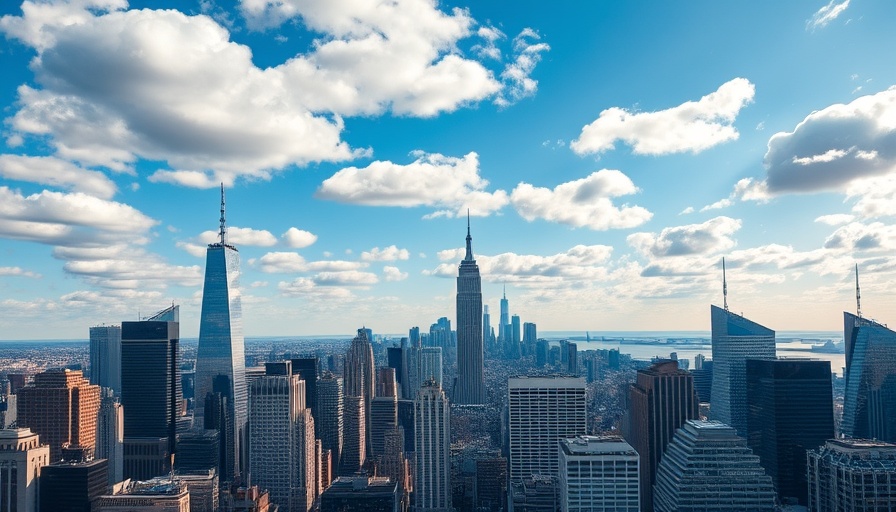 Vibrant city skyline showcasing diverse architecture; best states for landlords.