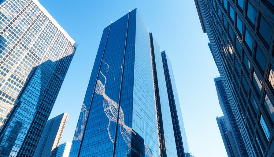 CICC DIFC Branch building with reflective glass facade in cityscape.