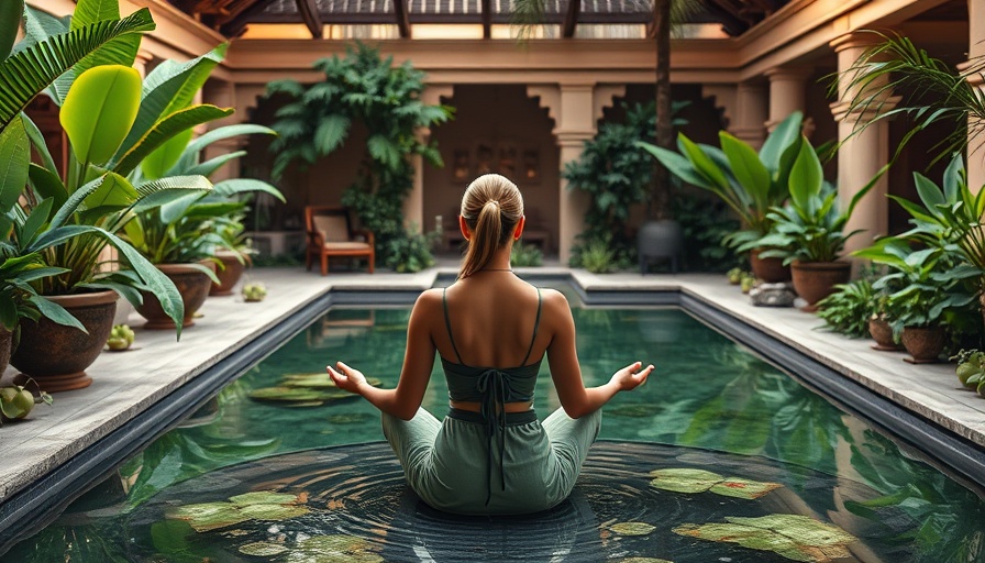 Luxurious wellness retreat in Saudi Arabia garden.