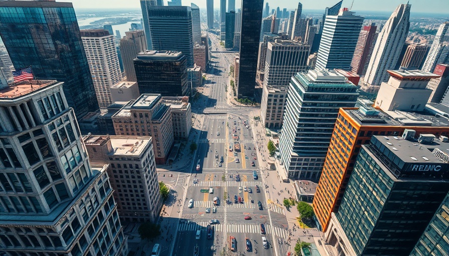 Aerial view of bustling cityscape for travel news this week.