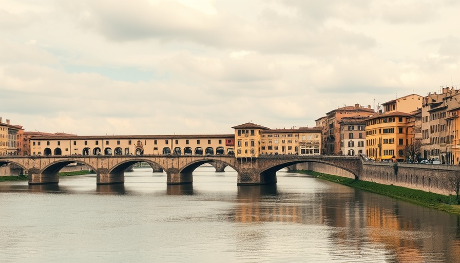 Panoramic view of Ponte Vecchio on a walking tour in Florence.