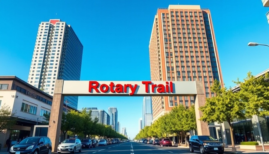 Magic City entrance on Rotary Trail for family adventure.