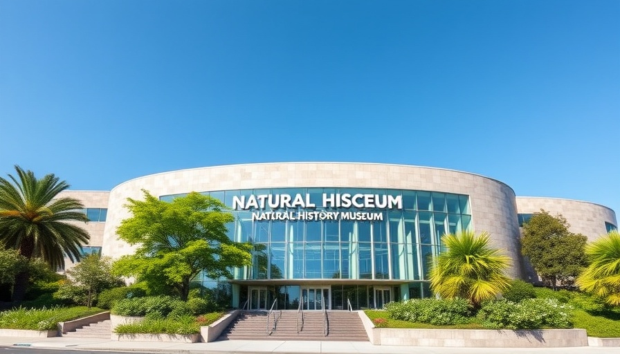 Cleveland Museum of Natural History exterior view with modern design and greenery.