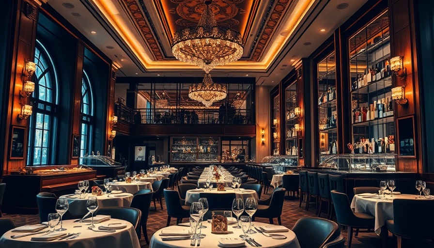 Luxurious Dubai MICHELIN star restaurant interior with refined decor.