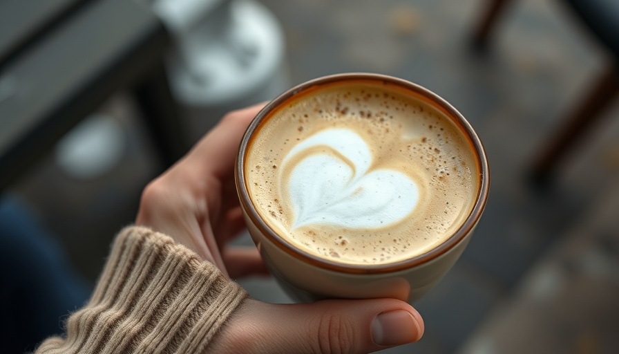 Cozy close-up of organic tea latte in Canada with frothy texture.