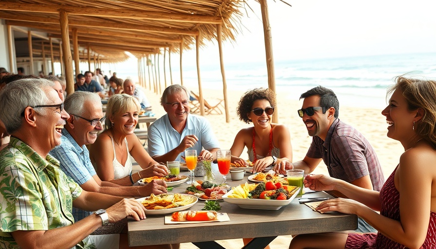 Enjoying a summer meal by the beach in Greater Fort Lauderdale.