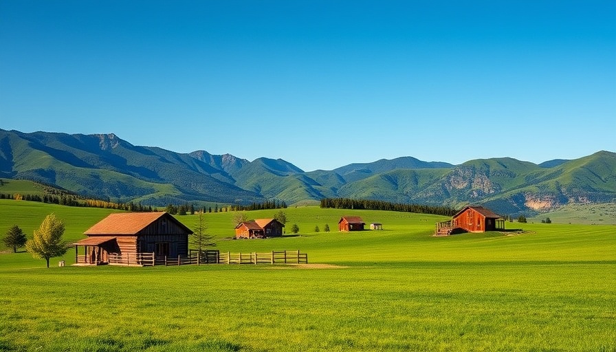 Scenic Canadian ranch retreats with lush fields and cabins.