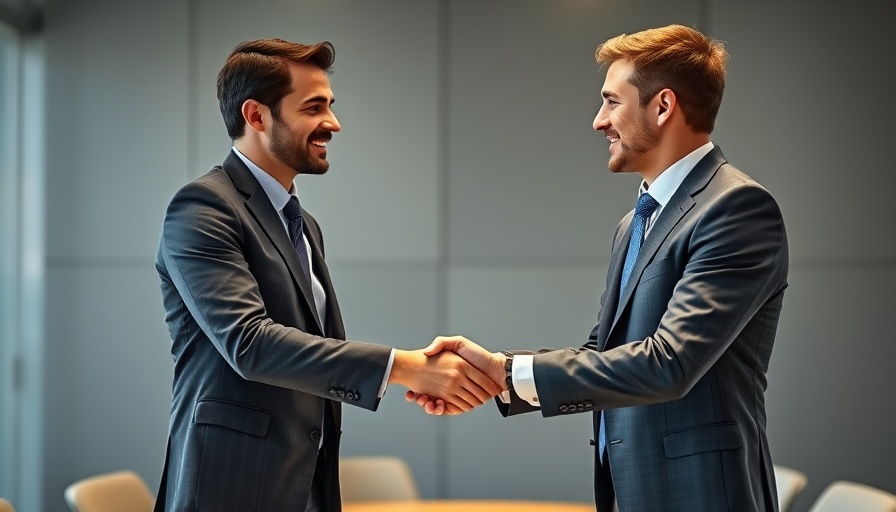 Qatar Airways Culinary Experience agreement handshake in modern office setting.